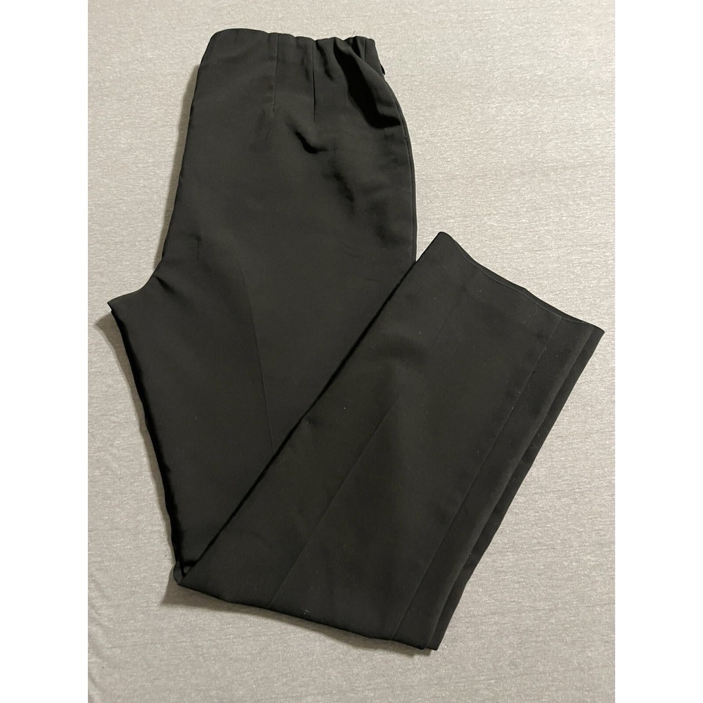 Chico's Pants Women Sz S Short Black Cotton Pull On Pockets Capsule Office Prep